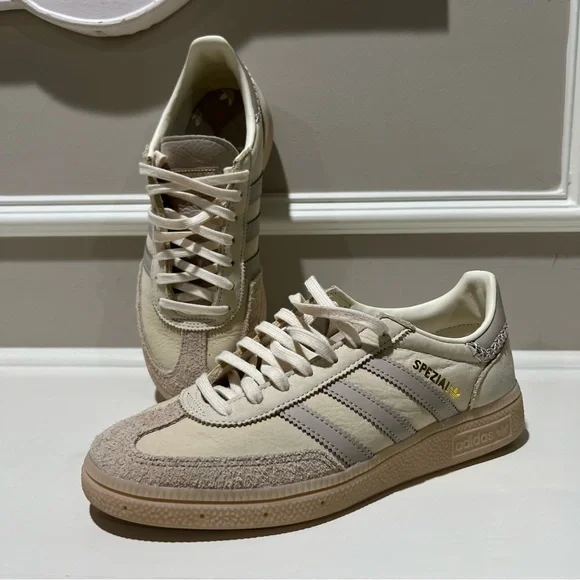 adidas Handball Spezial Cream White Beige (Women's 7) - Picture 7 of 9